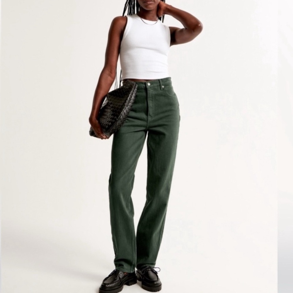 Abercrombie 90s straight high rise jeans